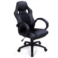 NA High Back Race Car Style Bucket Seat Office Desk Chair Gaming Chair Black New