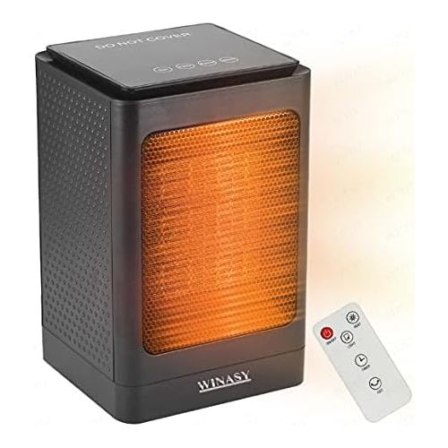  1500W Space Heater,Portable Electric Oscillating Heater with Over-Heat Protection and Tip-Over Protection,Heaters Portable Electric for Large Space (Black)