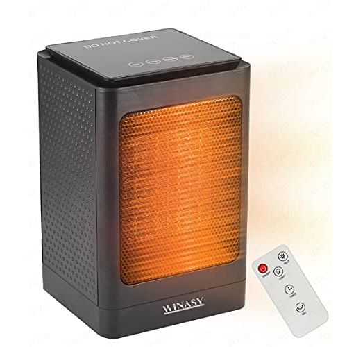  1500W Space Heater,Portable Electric Oscillating Heater with Over-Heat Protection and Tip-Over Protection,Heaters Portable Electric for Large Space (Black)