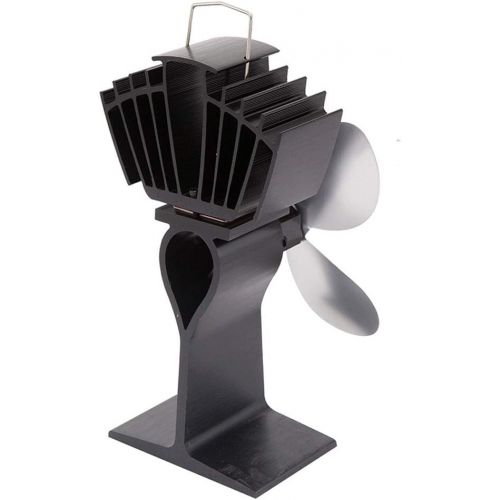  N/A N/A ASHao 4 Blade Heat Powered Stove Fan with Thermometer for Wood / Log Burner/Fireplace increases 80% more warm air than 2 Blade Fan