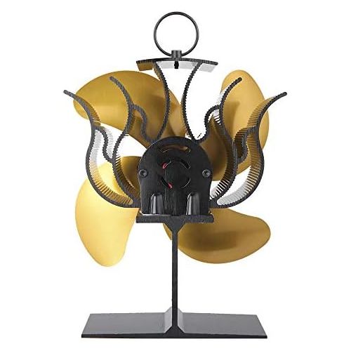  N/A N/A ASHao Heat Powered Stove Fan , 4 Blade Auto sensing Fireplace Fan for Wood/Log Burner/Fireplace,Eco Friendly and Efficient wood Stove Fan (Yellow)