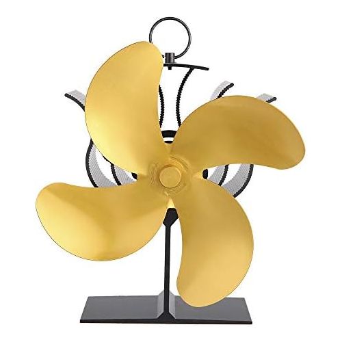  N/A N/A ASHao Heat Powered Stove Fan , 4 Blade Auto sensing Fireplace Fan for Wood/Log Burner/Fireplace,Eco Friendly and Efficient wood Stove Fan (Yellow)