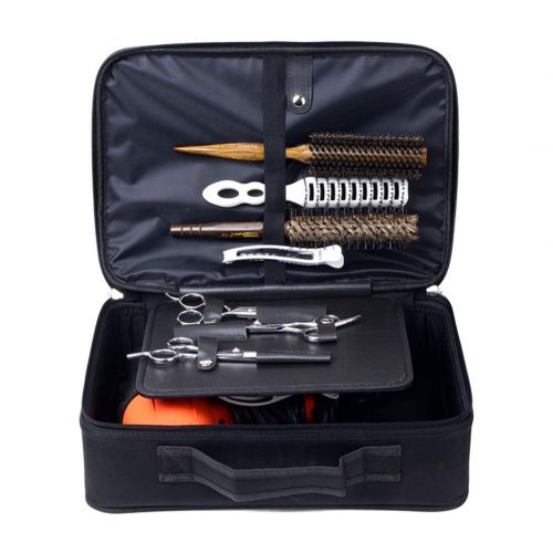  NACHEN Professional Hair Stylist Hairdresser Organizer Box for Blow Dryers,Curling/Straightening Irons, Cosmetics & More,Black