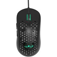 NACODEX 69G USB Wired Gaming Mouse with Lightweight Honeycomb Shell - RGB Chroma LED Light - Programmable 6 Buttons - Pixart3338 16000DPI Optical Sensor