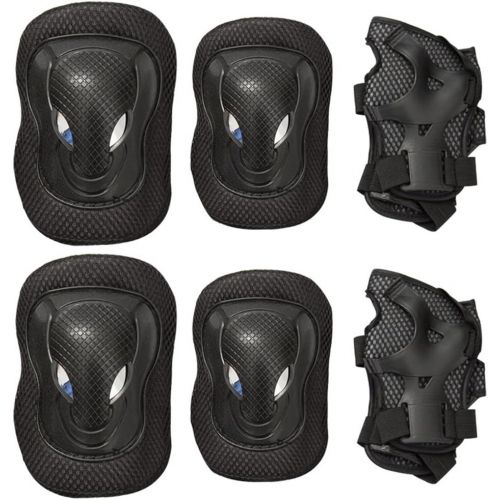  NACOLA 6PCS Adult Knee Pads Elbow Pads Wrist Guards Protective Gear Set for Skateboard Skatings Scooter