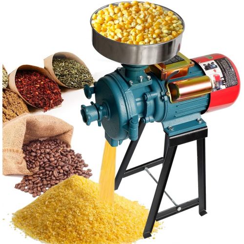  [아마존베스트]NAIZEA Grain Mills Electric Grain Mill Grinder, 3000W 110V Mill Grinder Electric Grain Grinder Heavy Duty Home/Commercial Electric Feed Mill Dry Cereals Grinder Corn Grain Coffee Wheat Fe