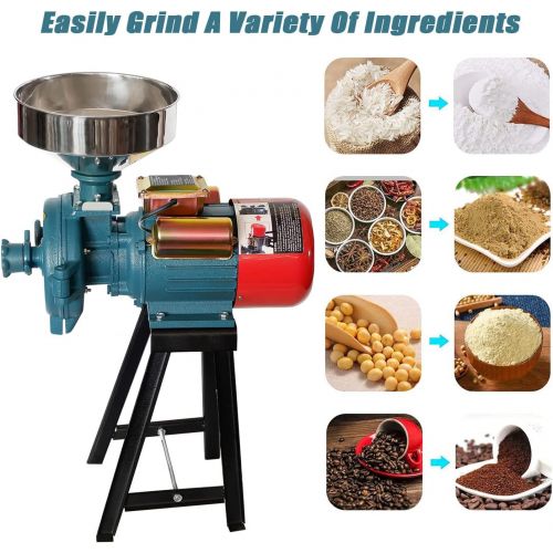  [아마존베스트]NAIZEA Grain Mills Electric Grain Mill Grinder, 3000W 110V Mill Grinder Electric Grain Grinder Heavy Duty Home/Commercial Electric Feed Mill Dry Cereals Grinder Corn Grain Coffee Wheat Fe