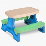 NAKSHOP Kids Foldable Table Set For Picnic Camping Study And Activity Kids Craft Plastic Childrens Play Desk And eBook By