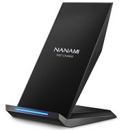 [아마존 핫딜]  [아마존핫딜]Fast Wireless Charger, NANAMI Qi Ladegerat fuer iPhone XS/ XS Max/ XR/ X/ 8/ 8 Plus, kabelloses Induktive Ladestation Schnellladestation fuer Samsung Galaxy S10 S10+ S10e S9+ S8 Plus