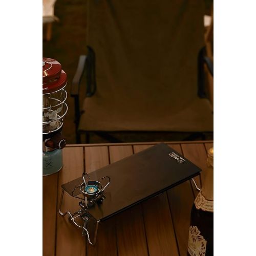  NANGOGEAR Aluminum Camping Table L13.4'' x W6.7'' x H3.1'' with Storage Bag (20201,20203,20204) (for CB-JCB (Black, 20203-BK))