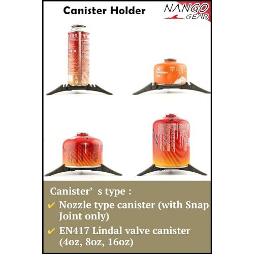  NANGOGEAR Fuel Can Canister Stabilizer Holder Stand Foldable Lightweight for Backpacking Stove Camping Gas Stoves 11323