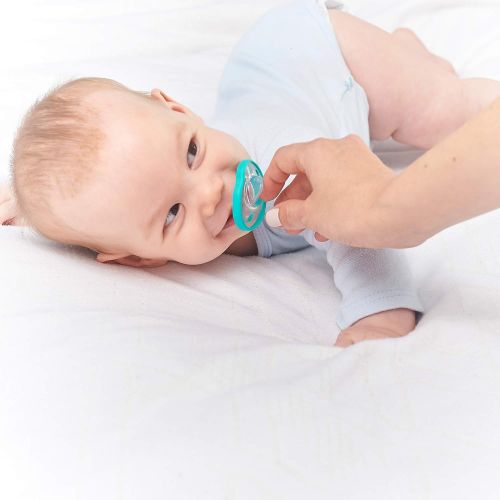  [아마존베스트]NANOBEEBEE nanobebe Flexy Baby Pacifier for Breastfeeding Newborn, 2-Pack  Orthodontic, 100% Silicone...