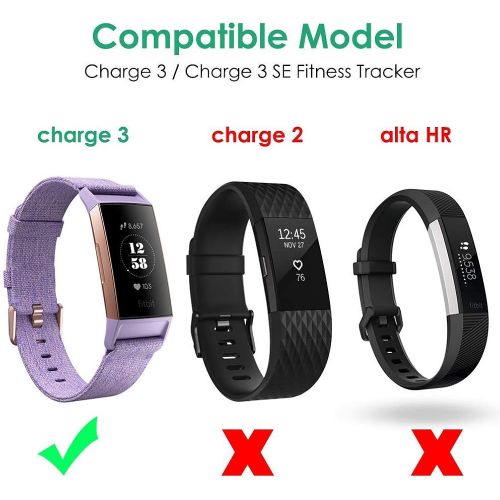  [아마존베스트]NANW Bands Compatible with Fitbit Charge 3, Slim Genuine Leather Wristband Replacement Accessories Strap for Women Men Compatible with Fitbit Charge 3 / Charge 3 SE Small Large