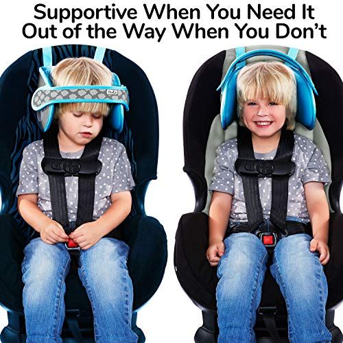  NAPUP Child Car Seat Head Support ? Safe, Comfortable Support Solution (Light Blue)