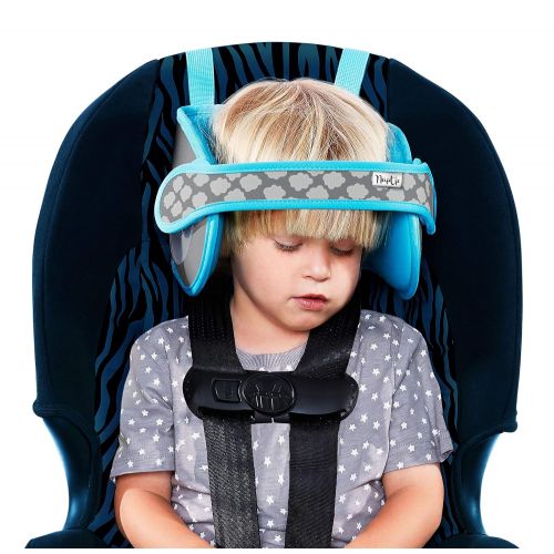  NAPUP Child Car Seat Head Support ? Safe, Comfortable Support Solution (Light Blue)