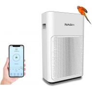 NASH Smart WiFi Air Purifier, Voice Control Directly by Phone or Smart Speaker, CADR 200 for Large Rooms up to 350sqft, True H11 HEPA+, Works with App, Alexa, Siri, Google Assistan