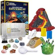 National Geographic STEM Science Kit - 15+ Experiments, Crystal Growing, Volcano Kit, Dig Kits & Gemstones for Kids - Amazon Exclusive