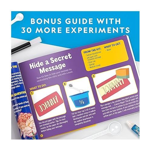  NATIONAL GEOGRAPHIC Science Magic Kit - Science Kit for Kids with 50 Unique Experiments and Magic Tricks, Chemistry Set and STEM Project, A Great Gift for Boys and Girls (Amazon Exclusive)