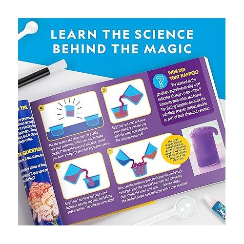  NATIONAL GEOGRAPHIC Magic Chemistry Set - Science Kit for Kids with 10 Amazing Magic Tricks, STEM Projects and Science Experiments, Toys, Great Gift for Boys and Girls 8-12 (Amazon Exclusive)