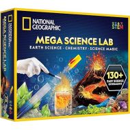 NATIONAL GEOGRAPHIC Mega Science Lab - Science Kit for Kids with 75 Easy Experiments, Featuring Earth Science, Chemistry Set, and Science Magic STEM Projects for Boys and Girls (Amazon Exclusive)