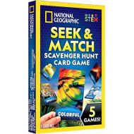 National Geographic Scavenger Hunt for Kids Card Game - Seek & Match Objects from 40 Jumbo-Sized Cards, Camping Games, Activities for Toddlers, Car Game, Kids Outdoor Activities, Stocking Stuffers