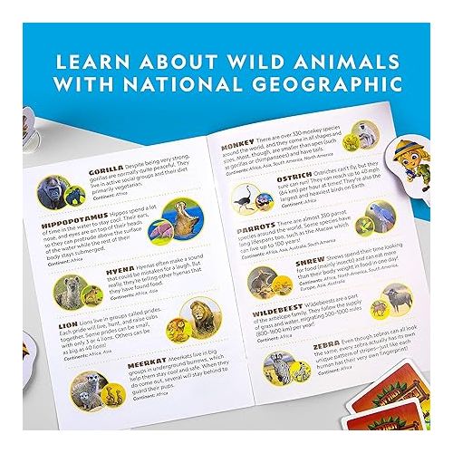  NATIONAL GEOGRAPHIC My First Safari Board Game for Kids 4-6 - Animal Game for Kids & Adults, Cooperative Fun Perfect for Family Game Night, Kids Board Games, Games for Family Night