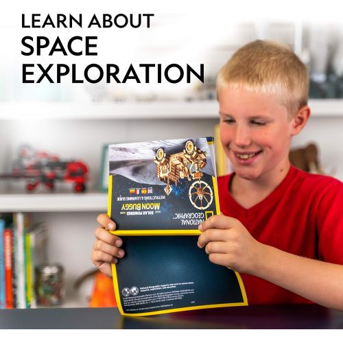  [아마존베스트]NATIONAL GEOGRAPHIC Solar Space Explorers - DIY Moon Buggy & Mars Rover Model Kit, Each Powered by A Solar Panel, Great Stem Toy for Girls & Boys Interested in Outer Space & Engine