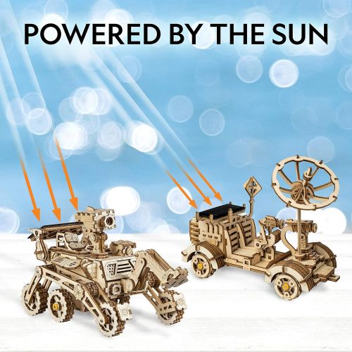  [아마존베스트]NATIONAL GEOGRAPHIC Solar Space Explorers - DIY Moon Buggy & Mars Rover Model Kit, Each Powered by A Solar Panel, Great Stem Toy for Girls & Boys Interested in Outer Space & Engine