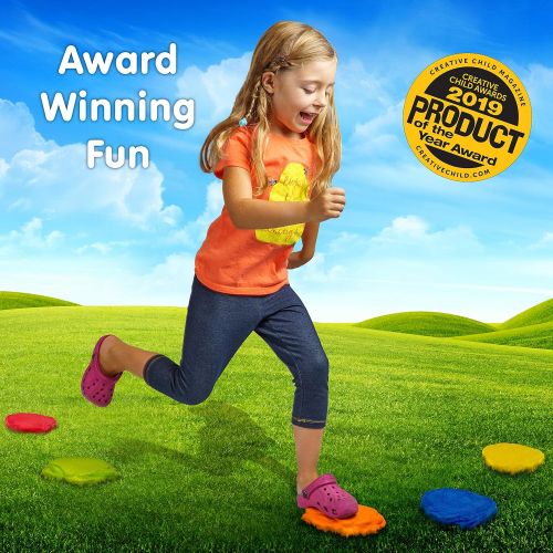  NATIONAL GEOGRAPHIC Balance Stepping Stones - Early Learning & Development for Kids with 5 Soft Stones