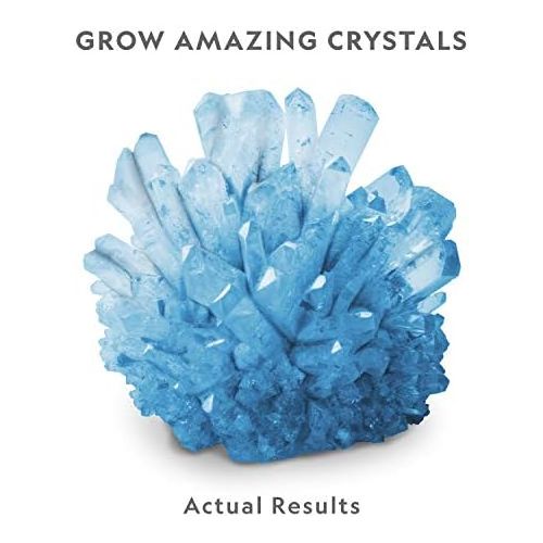  NATIONAL GEOGRAPHIC Blue Crystal Growing Lab - DIY Crystal Creation - Includes Real Calcite Crystal Specimen