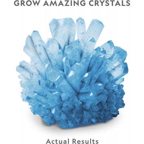 NATIONAL GEOGRAPHIC Blue Crystal Growing Lab - DIY Crystal Creation - Includes Real Calcite Crystal Specimen