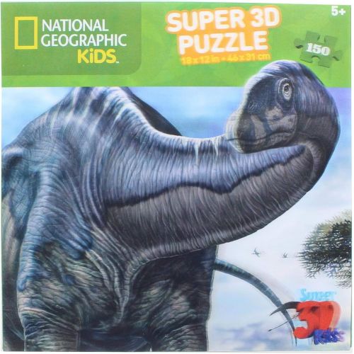 NATIONAL GEOGRAPHIC Kids Argentinosaurus 150 Piece Super 3D Jigsaw Puzzle