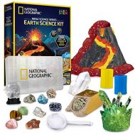 [아마존베스트]NATIONAL GEOGRAPHIC Earth Science Kit - Over 15 Science Experiments & STEM Activities for Kids, Includes Crystal Growing Kit, Volcano Science Kit