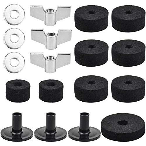  [아마존베스트]NATUCE Cymbal Stand Accessories, 18 Pieces Cymbal Accessories, Drum Accessories, Cymbal Accessories with Wing Nut and Washers for Drums, Musical Instruments Accessories for Drum Se