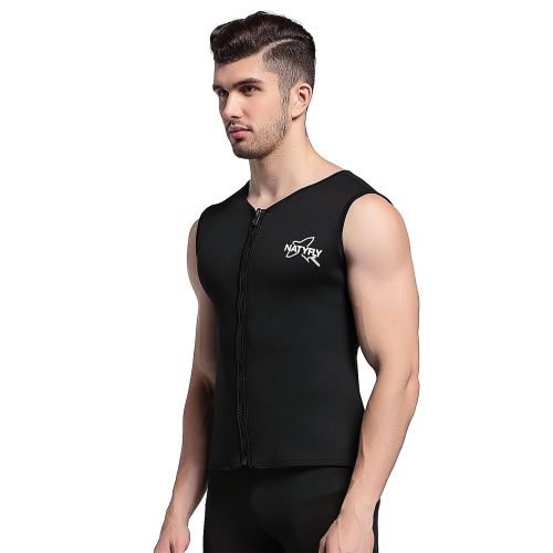  NATYFLY Wetsuit Top Premium Neoprene 3mm Wetsuit Vest for Scuba Diving Surfing