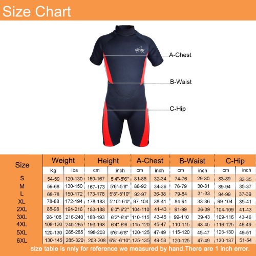  NATYFLY Wetsuit Men 3mm Neoprene Shorty Surfing Wetsuits for Women