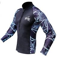 NATYFLY Wetsuit Jacket Long Sleeve Neoprene Wetsuits Top for MenWomen