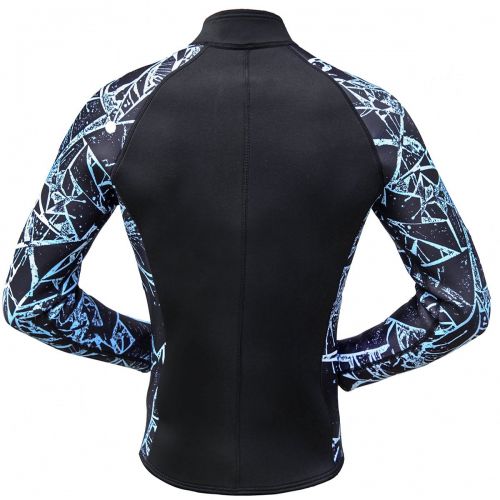  NATYFLY Wetsuit Jacket Long Sleeve Neoprene Wetsuits Top for MenWomen