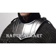 NAUTICALMART LARP Fantasy Armor Steel Gorget Medieval Costume