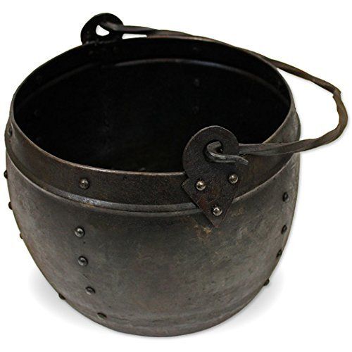  NAUTICALMART NauticalMart Medieval Witches Brew Black Cauldron Renaissance Fair Replica Camping Pot