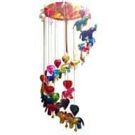 NAVA CHIANGMAI Baby Mobile Umbrella - Elephants Made of Mulberry paper Hanging Products from Thailand