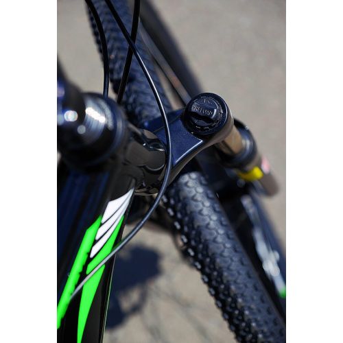  NAVI Navi RS100 Hardtail Mountain Bike (Black/Green), Aluminum Alloy Frame, Shimano Disc Brakes, Shimano Crank Set, Shimano Tourney 21-speed, 27.5 Wheel Mountain Bike