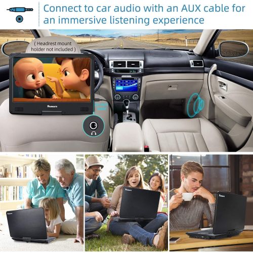  Inhalation Headrest DVD Player for Car & Home Use, 10.1 Car DVD Player for Kids Support Sync ScreenTouch ButtonResumeRegion FreeAV Out & inUSB SD - NAVISKAUTO