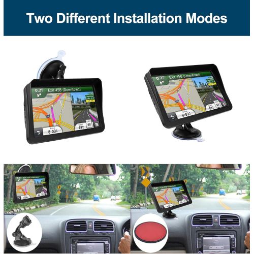  NAVRUF GPS Navigation for Car,Latest 2022 Map, 9 inch Touch Screen Real Voice Spoken Turn-by-Turn Direction Reminding Navigation System for Cars, GPS Satellite Navigator with Free Lifetim