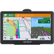 [아마존베스트]NAVRUF GPS Navigation for Car 7 Inch Car GPS Navigation System 8GB Voice Navigation with Lifetime Map Update Fast Location, Voice Trun-by-Turn Route Guidance, Speed Limit Reminder