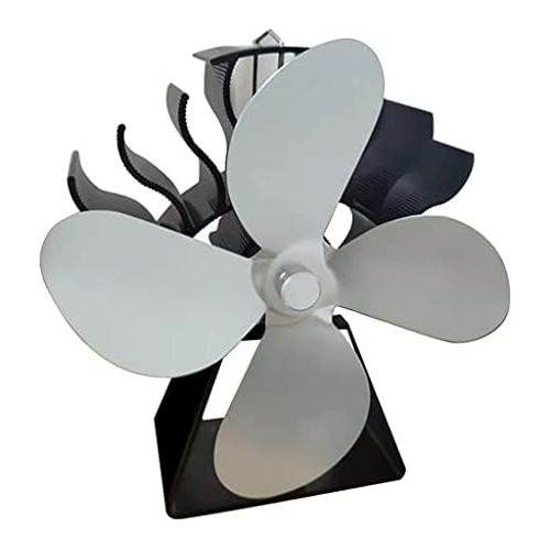  NAYIYE 4 Blade Stove Fan Heat Powered for Wood Log Burner Fireplace Heat Powered Stove Quiet Efficient Heat Distribution Stove Fan Heat Powered No Need for Battery or Electricity