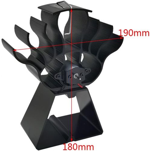  NAYIYE 4 Blade Stove Fan Heat Powered for Wood Log Burner Fireplace Heat Powered Stove Quiet Efficient Heat Distribution Stove Fan Heat Powered No Need for Battery or Electricity
