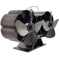 NAYIYE 8 Blades Home Fireplace Stove Fan Heat Powered Fan Efficient Heat Distribution Warm Air Through House Ultra Quiet Wood Stove Fan Blower Heat Powered Non Electric Home