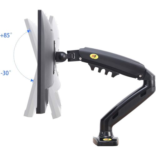  [아마존베스트]NB North Bayou Monitor Desk Mount Stand Full Motion Swivel Monitor Arm Gas Spring for 17-27 Computer Monitor from 4.4lbs to 14.3lbs