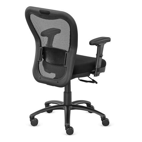  Black Fabric Big and Tall Mesh Chair - NBF Signature Series Performa Collection